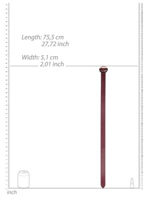 Ouch Halo - Thigh Cuffs - Burgundy - Afbeelding 4