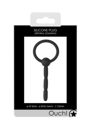 Urethral Sounding - Silicone Plug - Black - Afbeelding 2