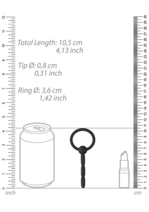 Urethral Sounding - Silicone Plug - Black - Afbeelding 3