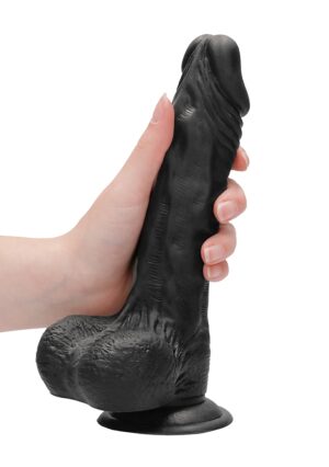 Dong with testicles 8'' - Black - Afbeelding 9
