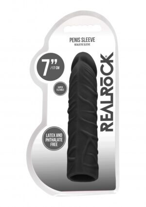 Penis Sleeve 7" - Black - Afbeelding 2