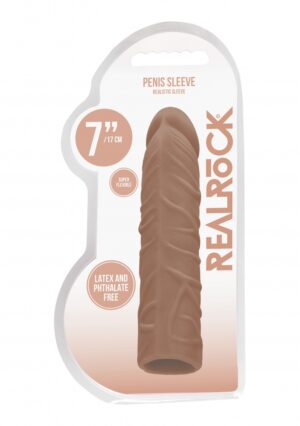 Penis Sleeve 7" - Tan - Afbeelding 2
