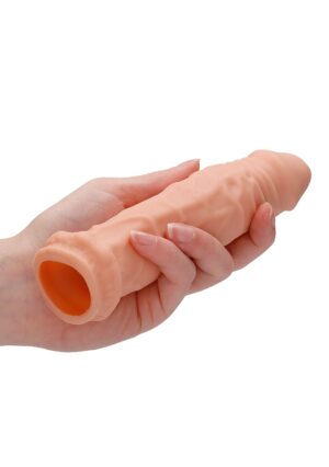 Penis Sleeve - 7"/ 17 cm - Flesh - Afbeelding 10