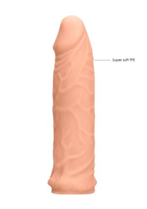 Penis Sleeve - 7"/ 17 cm - Flesh - Afbeelding 3