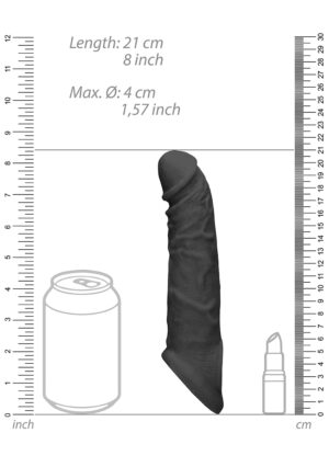 Penis Sleeve 8" - Black - Afbeelding 8