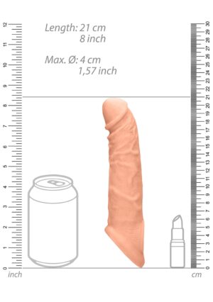 Penis Sleeve 8" - Flesh - Afbeelding 8