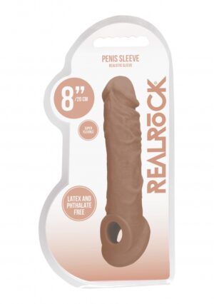 Penis Sleeve 8" - Tan - Afbeelding 2