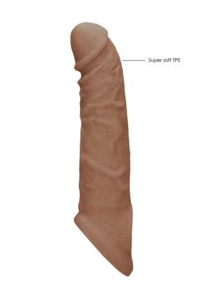 Penis Sleeve 8" - Tan - Afbeelding 4