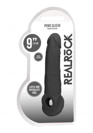 Penis Sleeve 9" - Black - Afbeelding 2