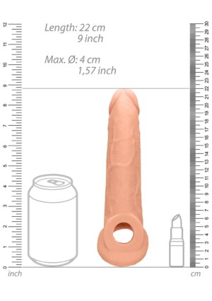 Penis Sleeve 9" - Flesh - Afbeelding 9