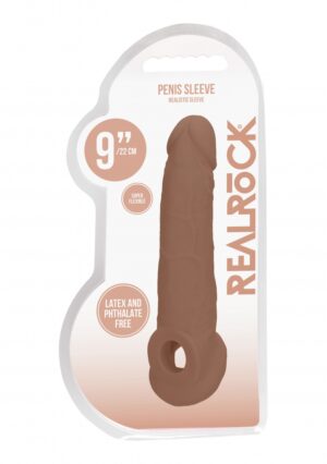 Penis Sleeve 9" - Tan - Afbeelding 2