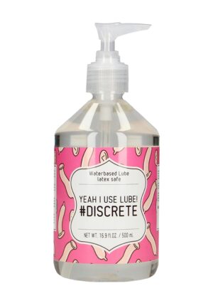 Waterbased Lube - YEAH I USE LUBE! #DISCRETE - 500 ml - Afbeelding 1