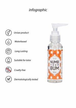 Anal Lube - Numb Your Bum - 100 ml - Afbeelding 5