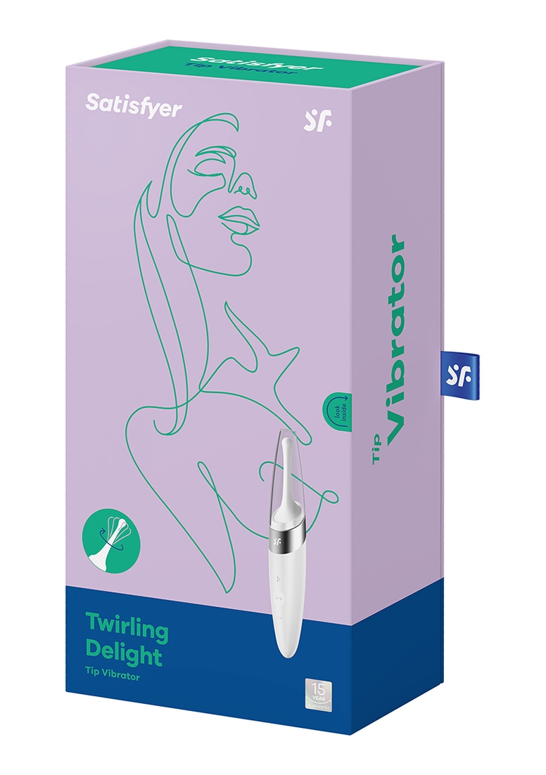 Twirling Delight Tip Vibrator - White
