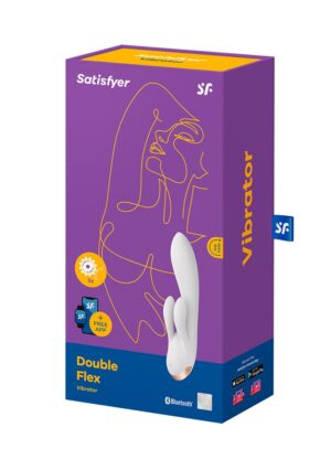 Double Flex - Rabbit Vibrator - white - - Afbeelding 2