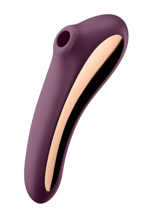 Dual Kiss Air Pulse Vibrator - Wine Red - Afbeelding 1