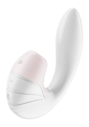 Insertable Double Air Pulse Vibrator Supernova - White - Afbeelding 1