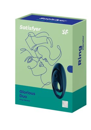 Glorious Duo Ring Vibrator - Blue - Afbeelding 2