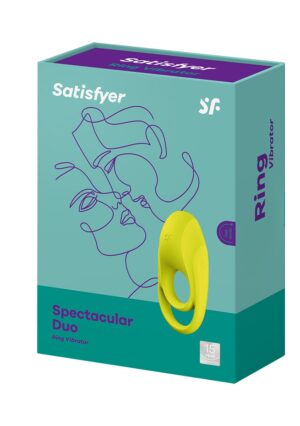 Spectacular Duo Ring Vibrator - Yellow - Afbeelding 2