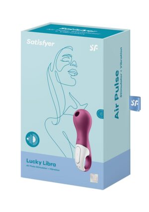 Lucky Libra Air Pulse Stimulator + Vibration - Purple - Afbeelding 2