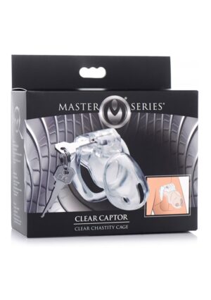 Clear Captor Chastity Cage with Keys - Medium - Afbeelding 2