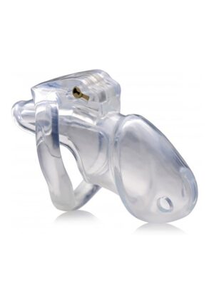 Clear Captor Chastity Cage with Keys - Medium - Afbeelding 4