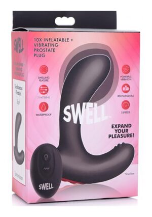 10X Inflatable Vibrating Silicone Prostate Plug - Afbeelding 2