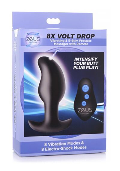 8X Volt Vibrating and E-Stim Silicone Prostate Massager R/C - Afbeelding 2