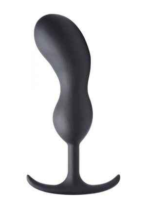 Premium Silicone Weighted Prostate Plug - XL - Black - Afbeelding 1