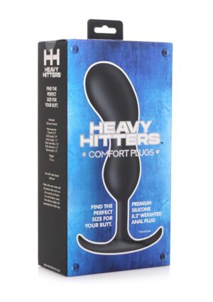 Premium Silicone Weighted Prostate Plug - XL - Black - Afbeelding 2