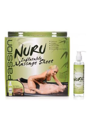 Nuru Inflatable Massage Sheet and Gel Kit - Black - Afbeelding 3