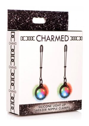 Silicone Light Up Tweezer Nipple Clamps - Pink - Afbeelding 2