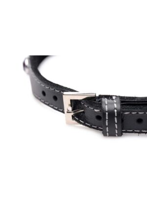 Royal Vixen Leather Collar with Rhinestones - Afbeelding 3