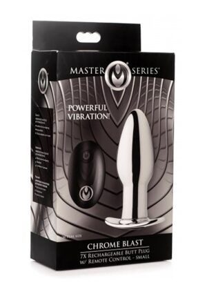 Chrome Blast 7X Rechargeable Butt Plug R/C - Small - Afbeelding 2