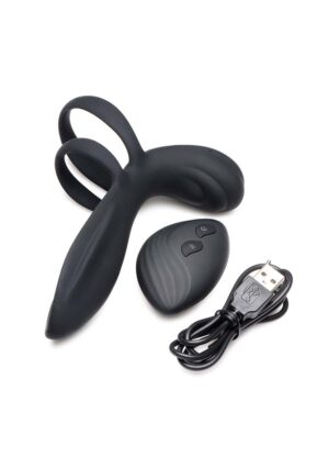 TM Silicone Vibrating Girth Enhancer w/ Remote Control - Afbeelding 7