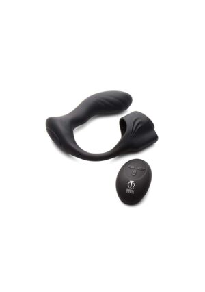 TM 7X Silicone Prostate Plug w/ Cock Ring and Remote - Afbeelding 1