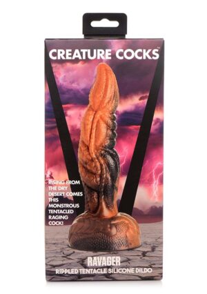 Ravager Rippled Tentacle Silicone Dildo - Afbeelding 2