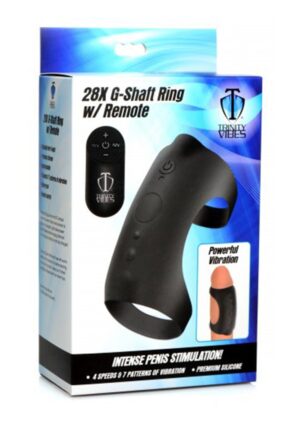 TM 7X G-Shaft Silicone Cock Ring w/ Remote - Afbeelding 2