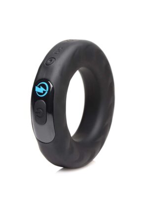 Vibrating and E-Stim Silicone Cock Ring w/ RC 45mm - Afbeelding 4