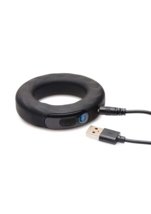 Vibrating and E-Stim Silicone Cock Ring w/ RC 45mm - Afbeelding 5