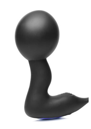 Inflatable and Vibrating Prostate Plug + Cock and Ball Ring R/C - Afbeelding 3