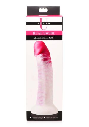 Real Swirl - Realistische Siliconen Dildo - pink - - Afbeelding 3