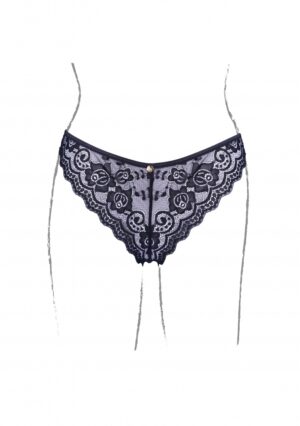 Claire - Elastic Lace Brief Golden Details - Black - OS - Afbeelding 9