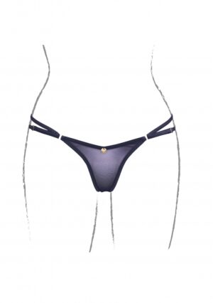 Ella - Thong Sliders and Golden Details - Black - OS - Afbeelding 9