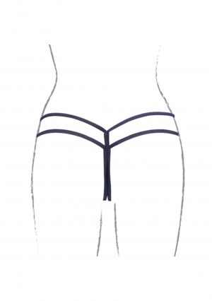 Ella - Thong Sliders and Golden Details - Black - OS - Afbeelding 10