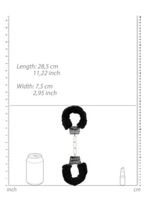 Beginner's Handcuffs Furry - Black - Afbeelding 4