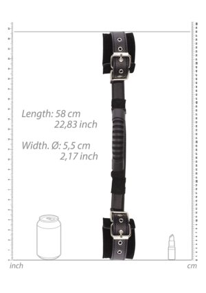 Bonded Leather Hand Cuffs With Handle - Afbeelding 4