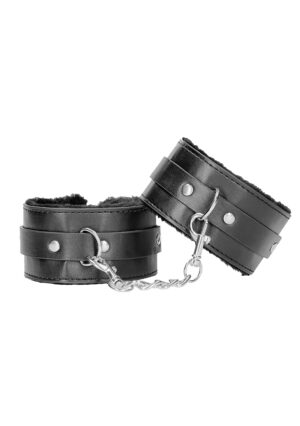 Plush Bonded Leather Ankle Cuffs - With Adjustable Straps - Afbeelding 5