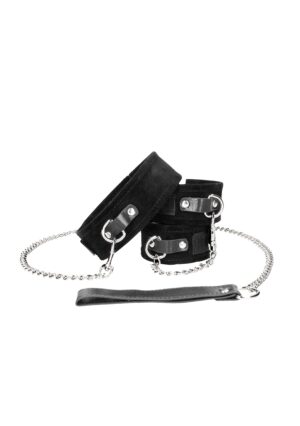 Velcro Collar With Leash And Hand Cuffs - Afbeelding 9