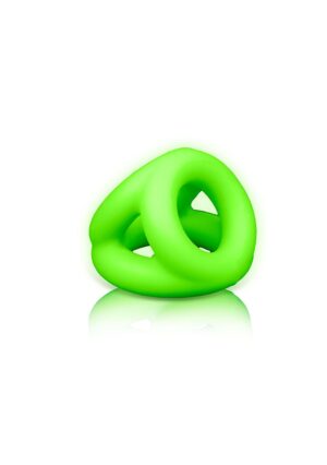 Cock Ring & Ball Strap - Glow in the Dark - Neon Green - Afbeelding 4